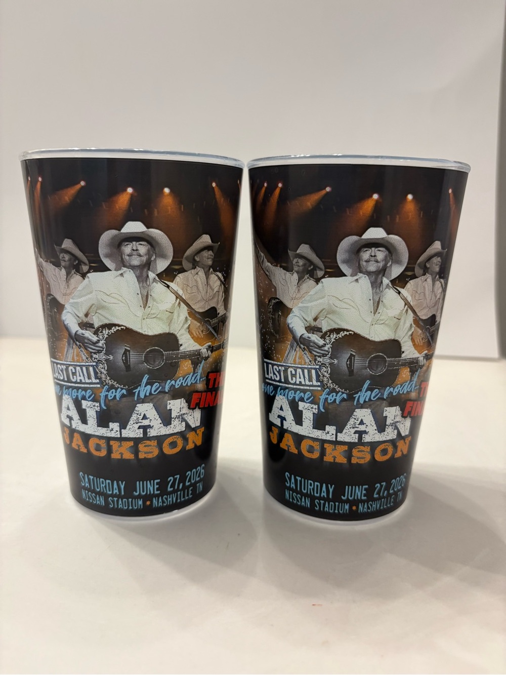 SOLDSOLDAlan Last Call Finale Concert set of 2 Tumblers Nashville June 27 2026